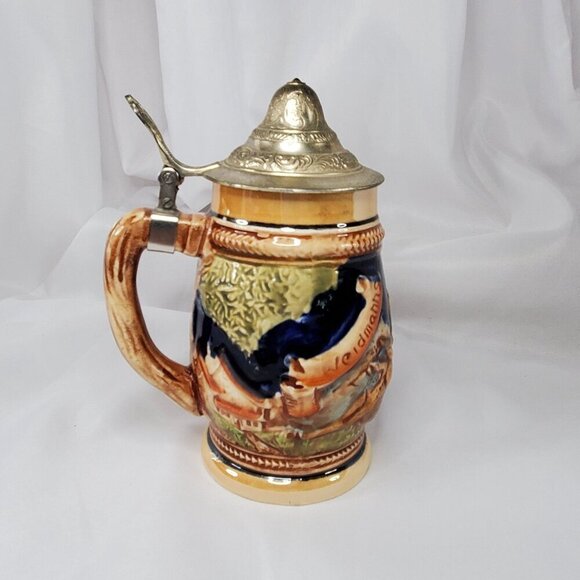 VTG Weidmann's German Beer Stein Markings 5239 Germany 6 5/8" With Pewter Lid - Picture 11 of 13